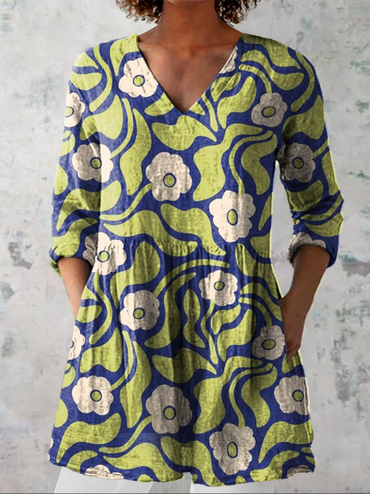Blouse Lungo Col Plongeant Monique