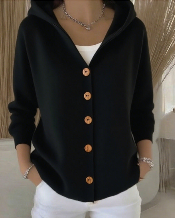 Rosalie - Gilet in Maglia à Capuche