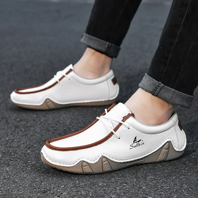 Scarpe Orthopédiques in Pelle à Ajustement Précis