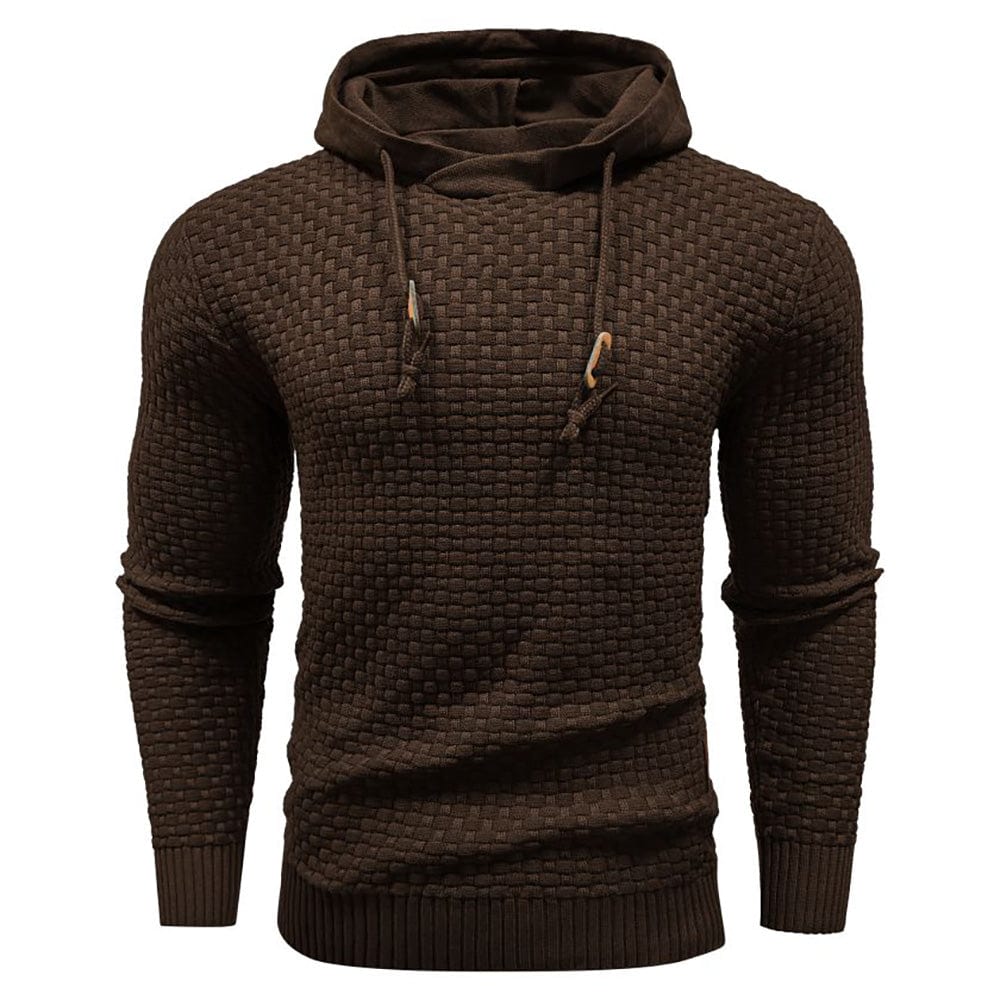 SWEAT À CAPUCHE CLASSIQUE EN LAINE POUR HOMME