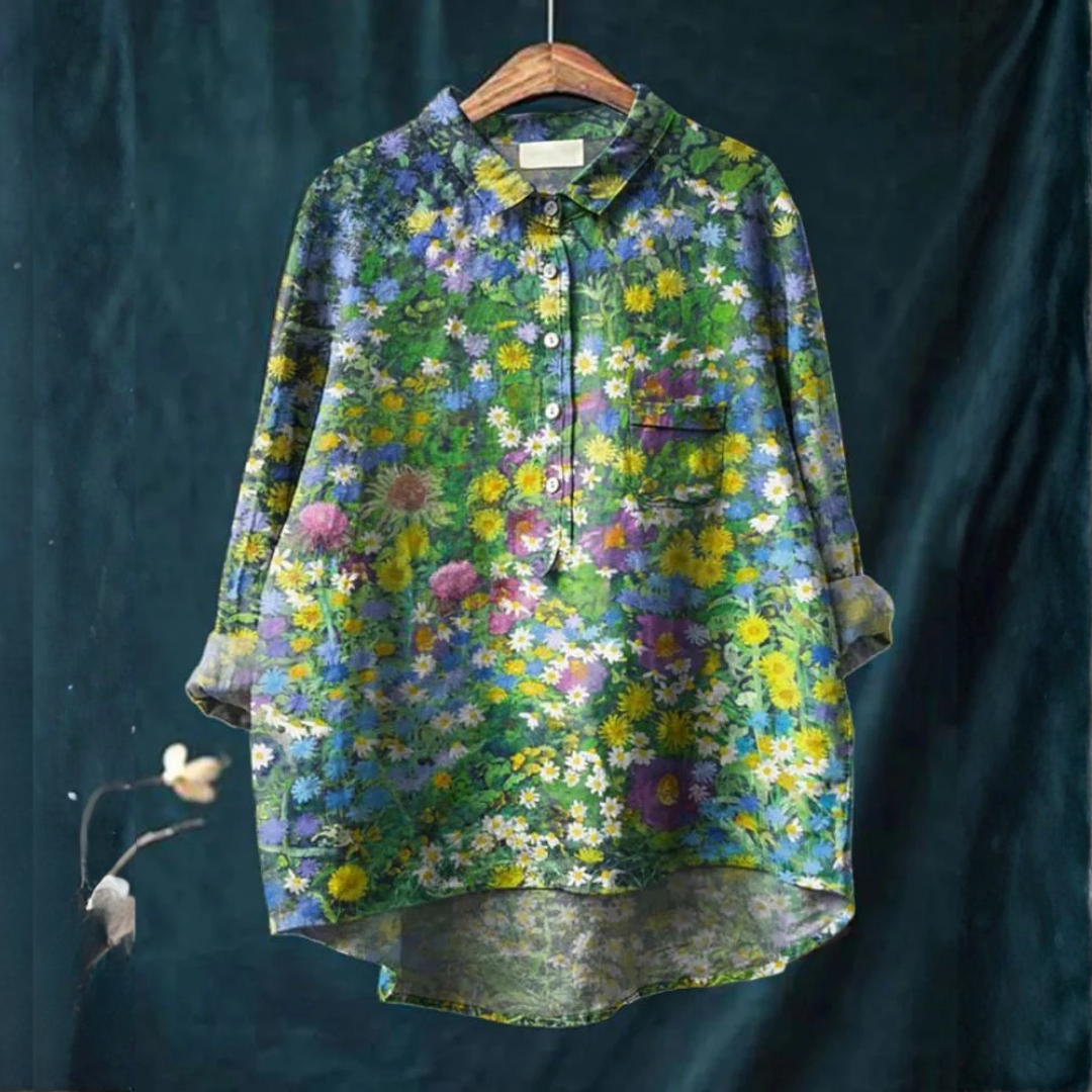 Camicia Elegante à Motivo Céleste