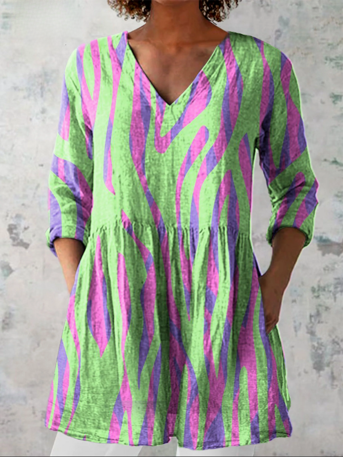 Blouse Col V Elegante Nathalie