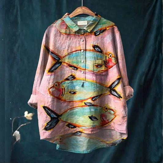 Camicia Elegante à Motivo Victoire