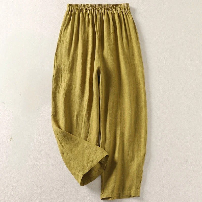 Pantaloni Fluide Taille Élastique Catherine