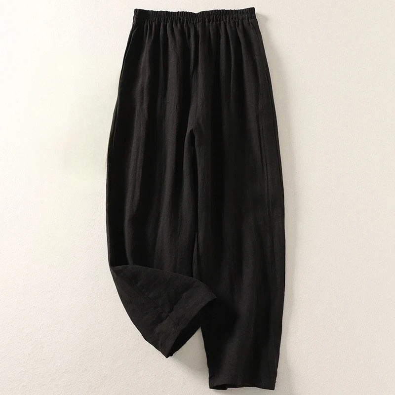 Pantaloni Fluide Taille Élastique Catherine
