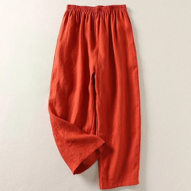 Pantaloni Fluide Taille Élastique Catherine