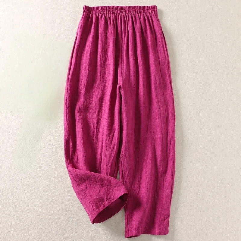 Pantaloni Fluide Taille Élastique Catherine