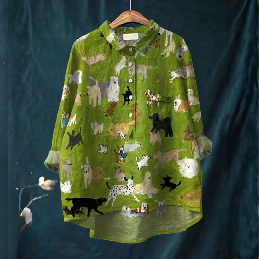 Camicia Elegante à Motivo Valentine