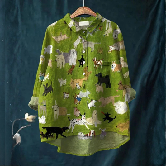 Camicia Elegante à Motivo Valentine