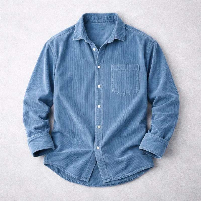 CHEMISE CLASSIQUE EN VELOURS CÔTELÉ POUR HOMMES