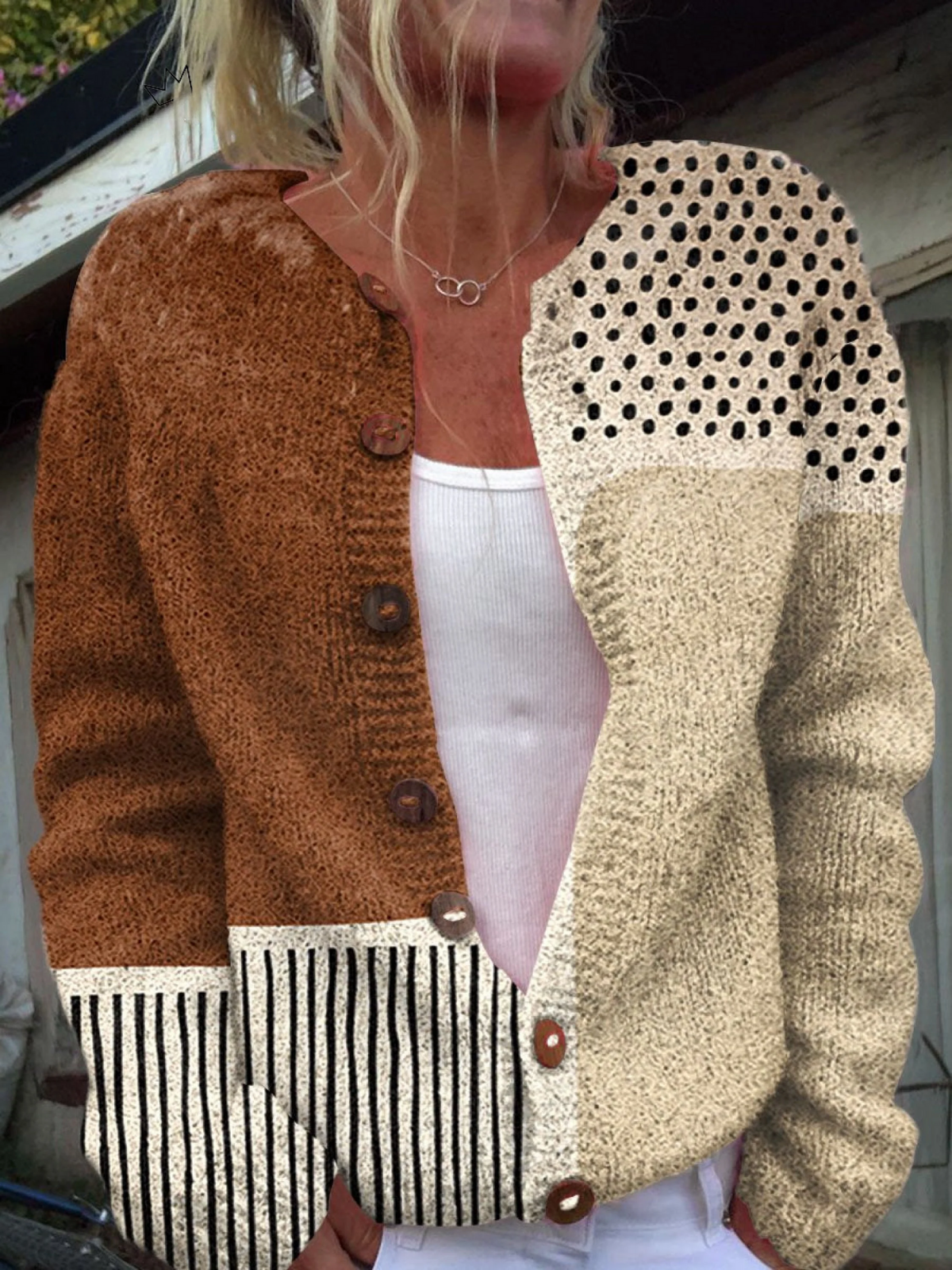 Romina | Cardigan in Maglia Vintage