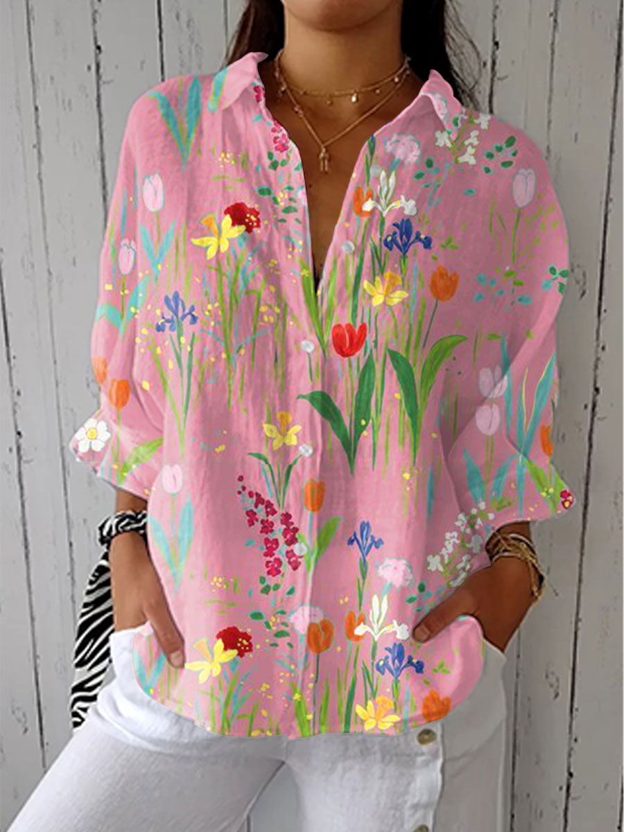 Claire Marceaux | Blouse Élégante Imprimée Nathalie