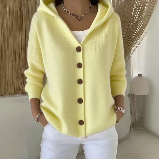 Rosalie - Gilet in Maglia à Capuche
