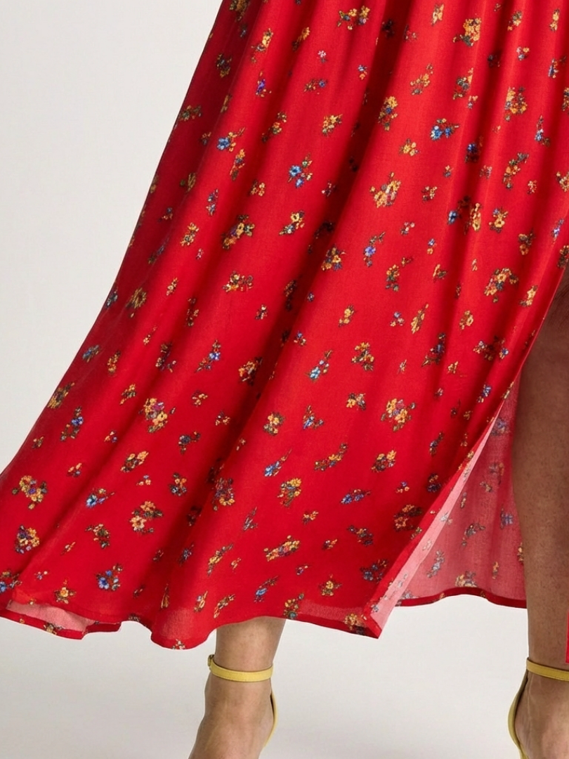 Bellori Milano | Abito Midi à Manches Bouffantes Delphine