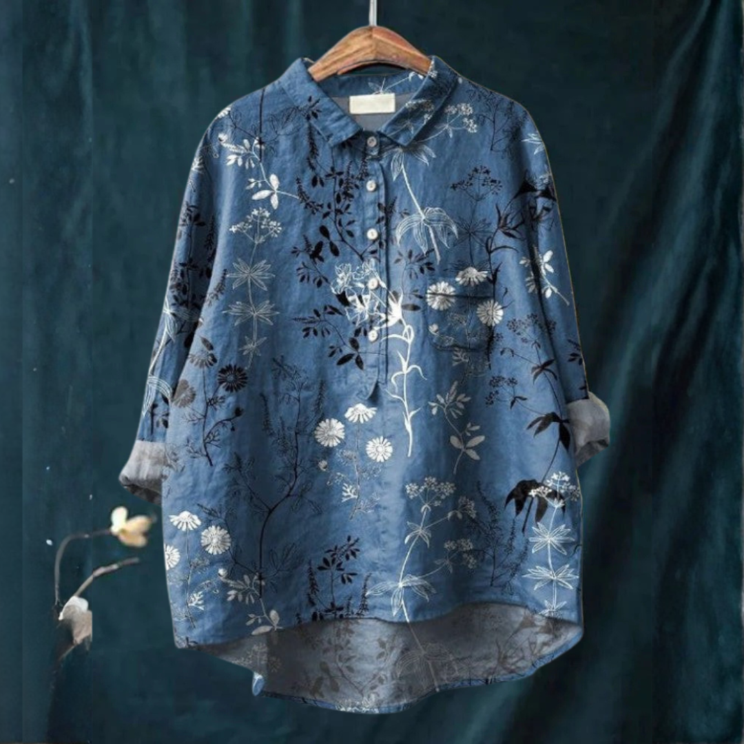Camicia Elegante à Motivo Romane