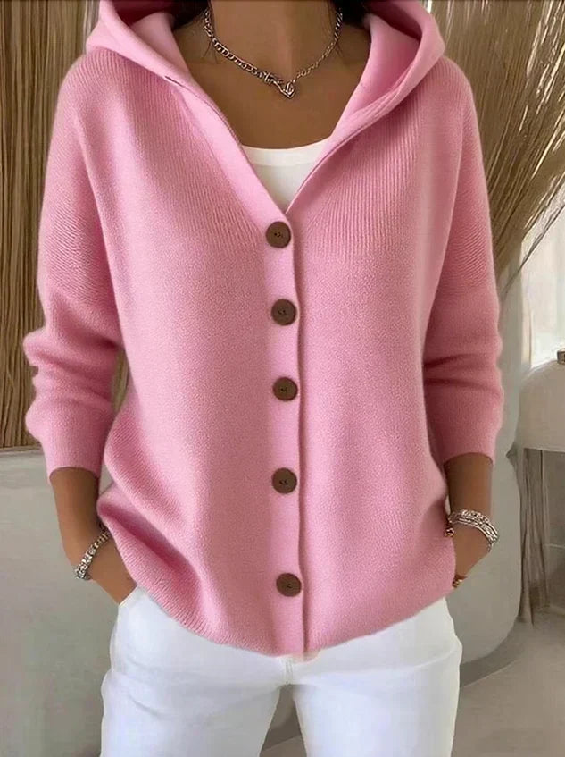 Rosalie - Gilet in Maglia à Capuche