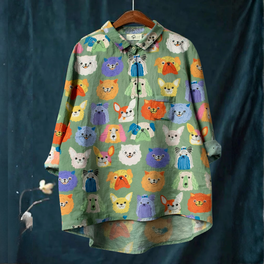 Camicia Elegante à Motivo Élora