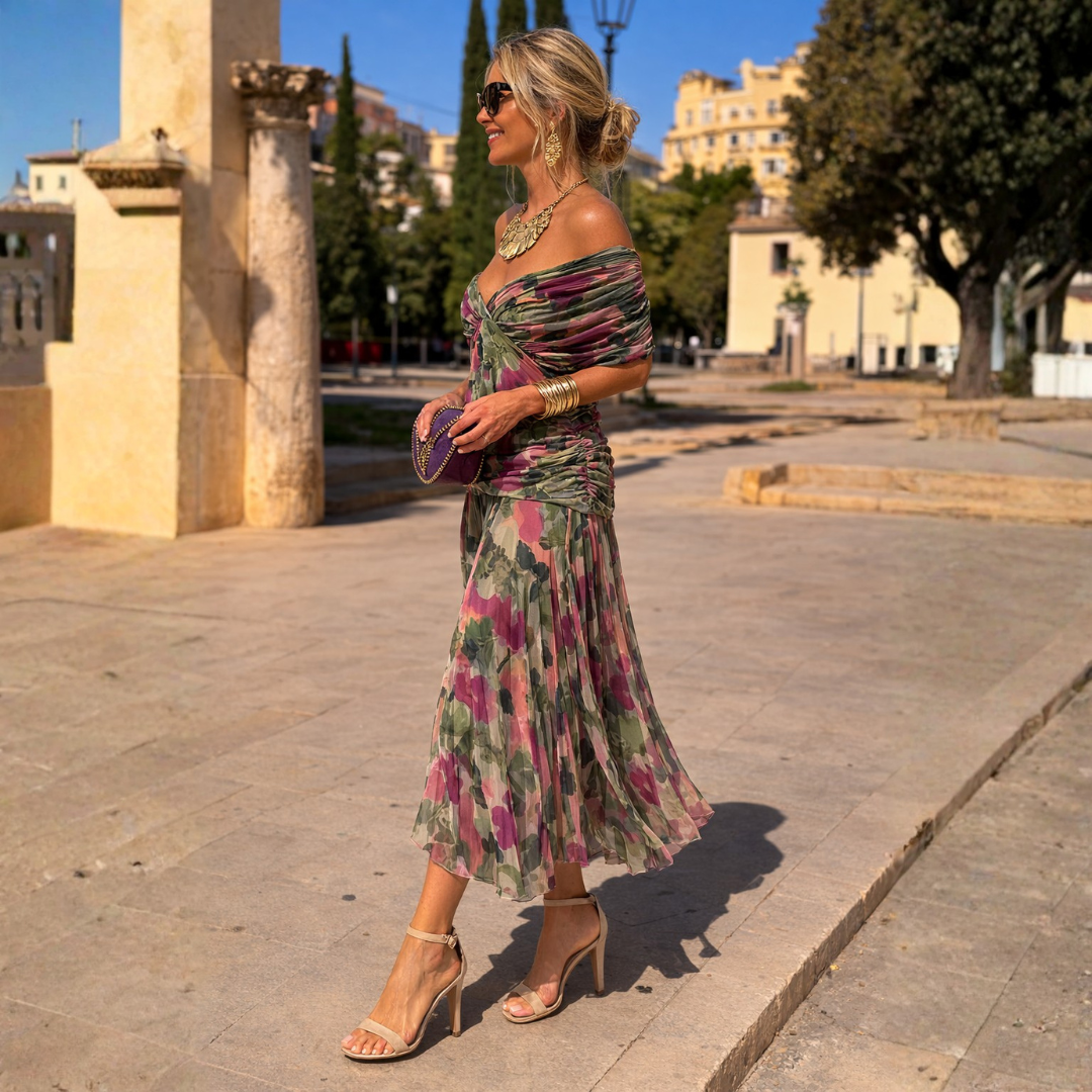 Marianna | Abito Maxi Épaules Dénudées