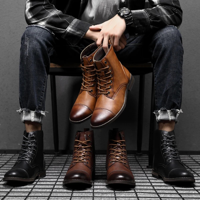 Stivali de Ville Brunies pour Homme