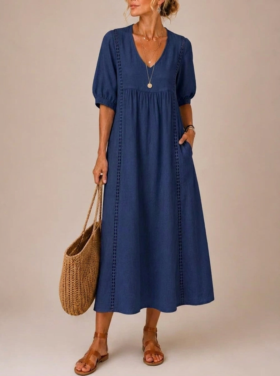 Luisa | Abito midi d'automne