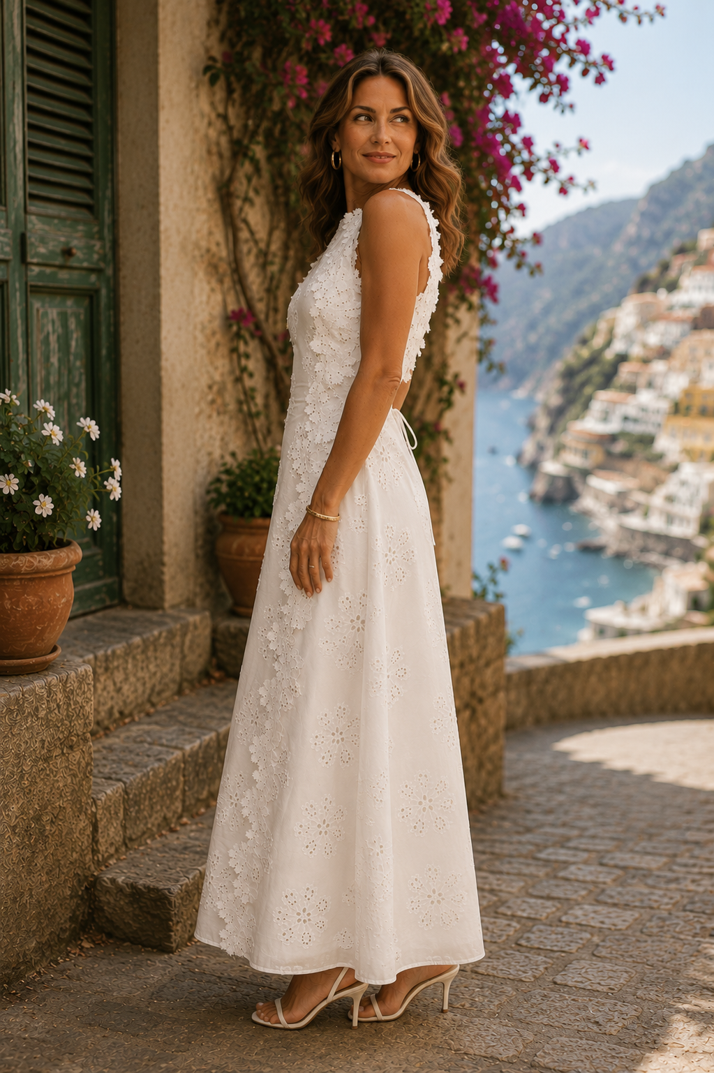 Adèle | Élégante Robe Maxi Brodée