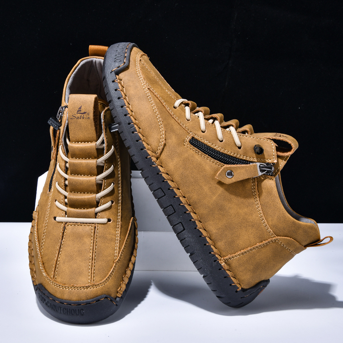 Scarpe en Nabuk avec Zip pour Homme
