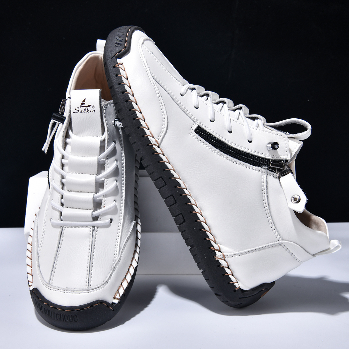Scarpe en Nabuk avec Zip pour Homme