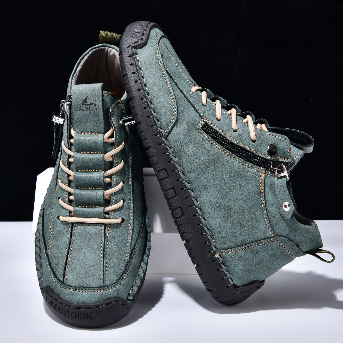 Scarpe en Nabuk avec Zip pour Homme