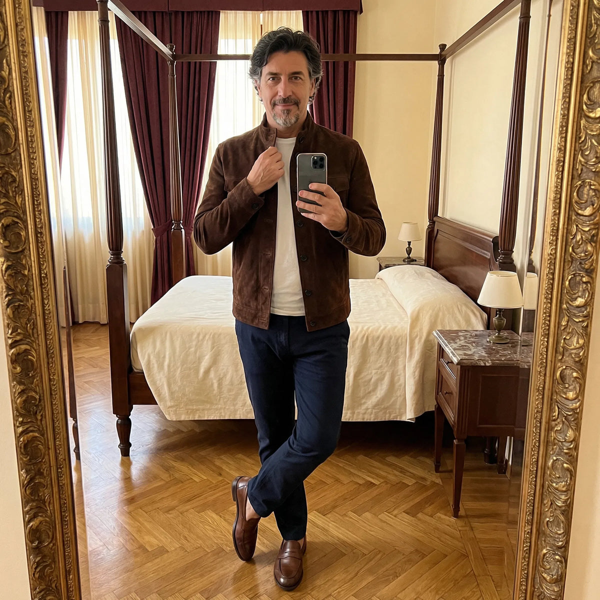 Giacca Elegante Suédée Marc