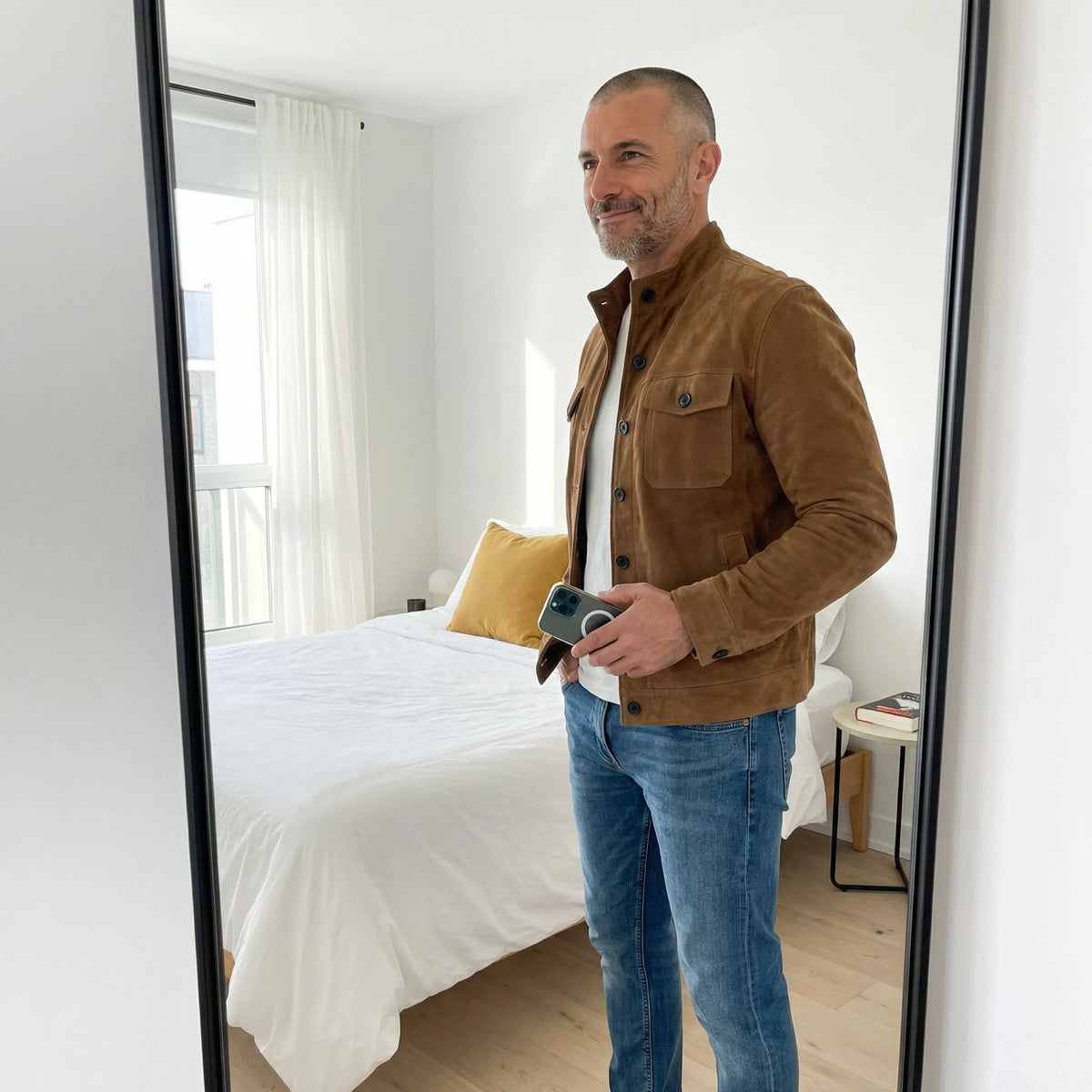 Giacca Elegante Suédée Marc