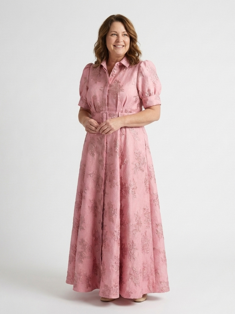 Abito chemise maxi florale Xanthea