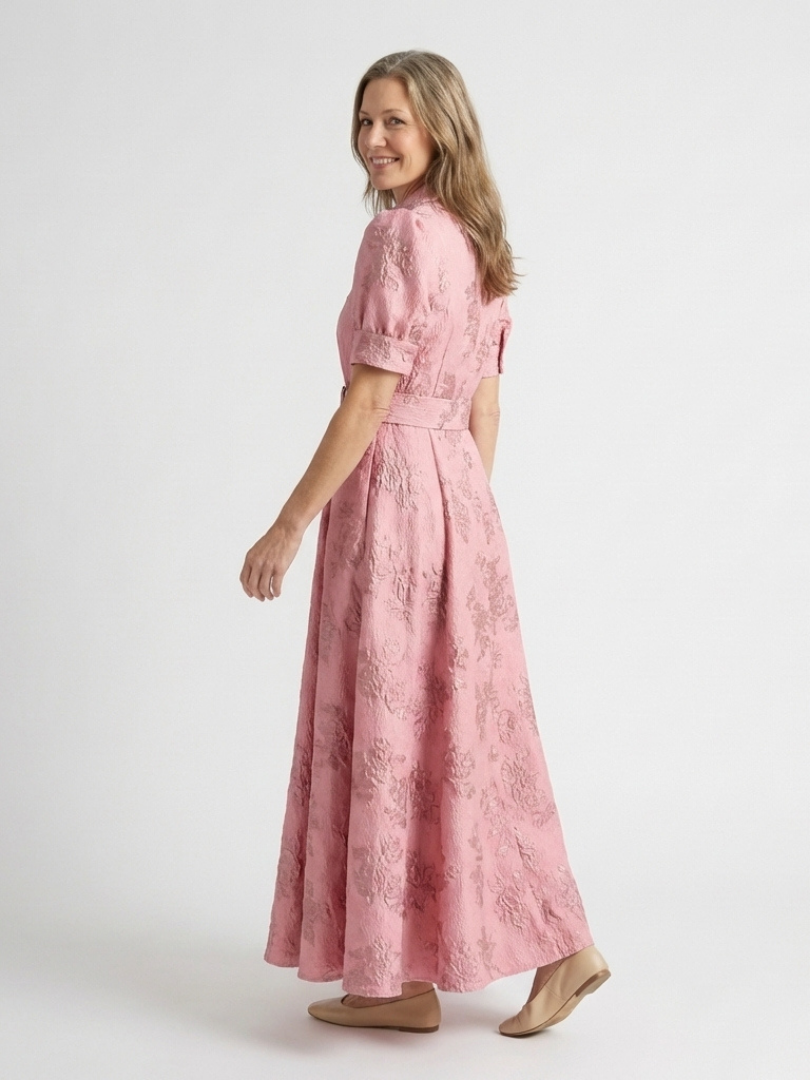 Abito chemise maxi florale Xanthea