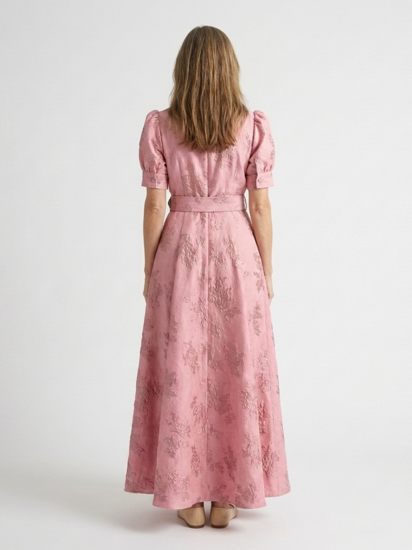 Abito chemise maxi florale Xanthea