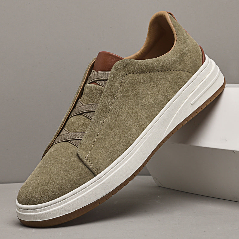 Scarpe sans Lacets en Daim pour Homme