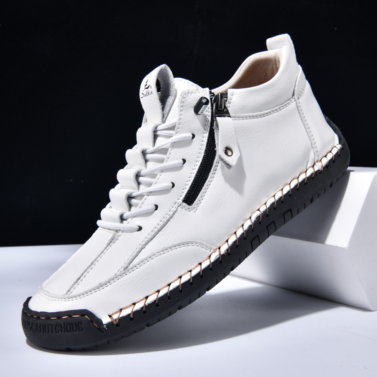 Scarpe en Nabuk avec Zip pour Homme