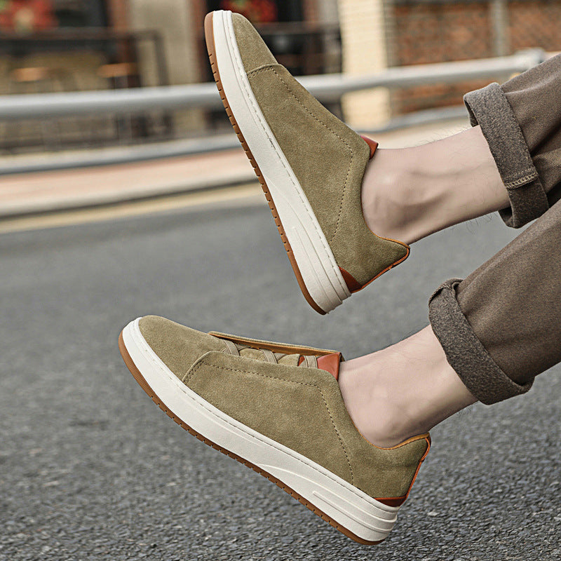 Scarpe sans Lacets en Daim pour Homme