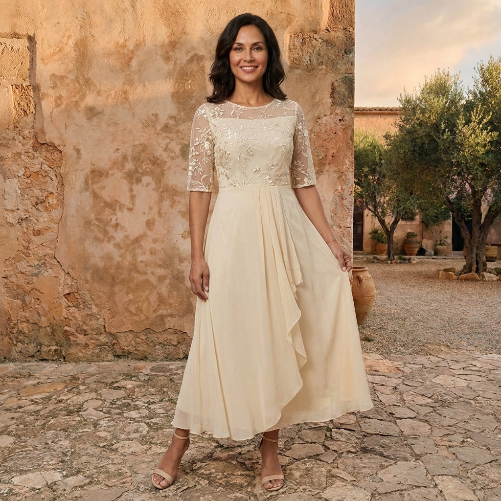 Benedetta | Abito en Mousseline Elegante