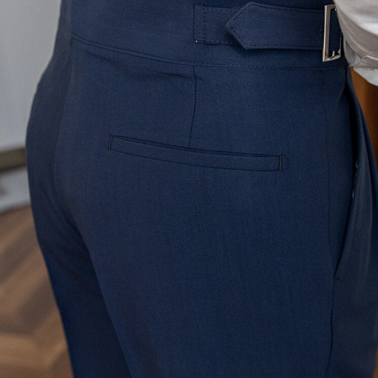 Pantaloni fluide taille haute élégant