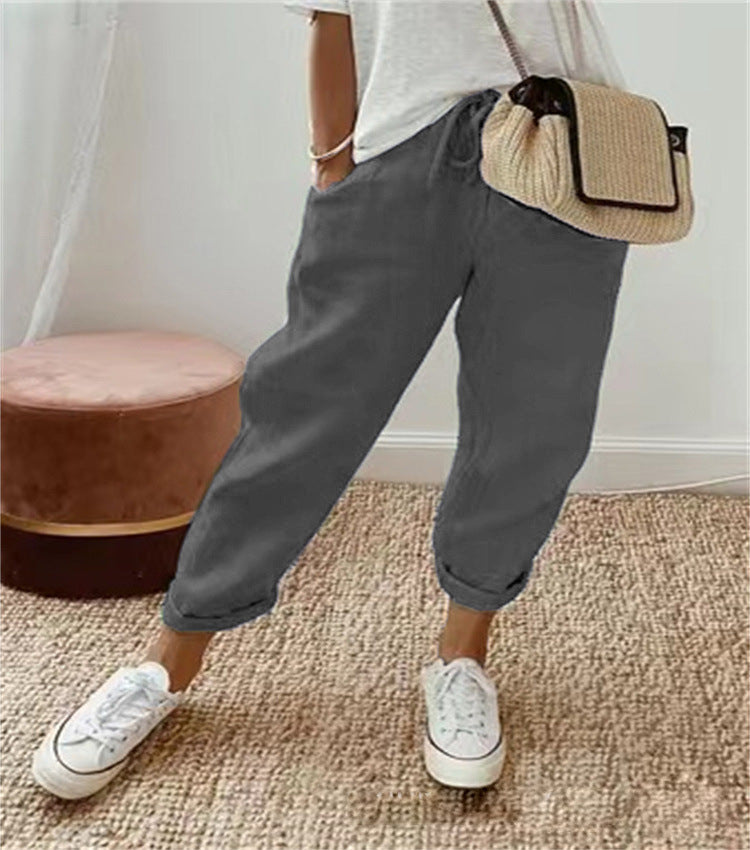 Pantaloni élégant coton