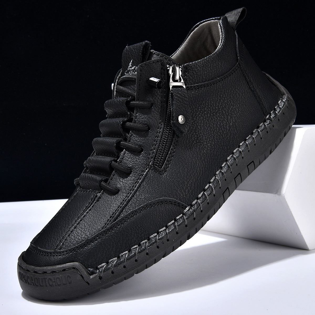 Scarpe en Nabuk avec Zip pour Homme