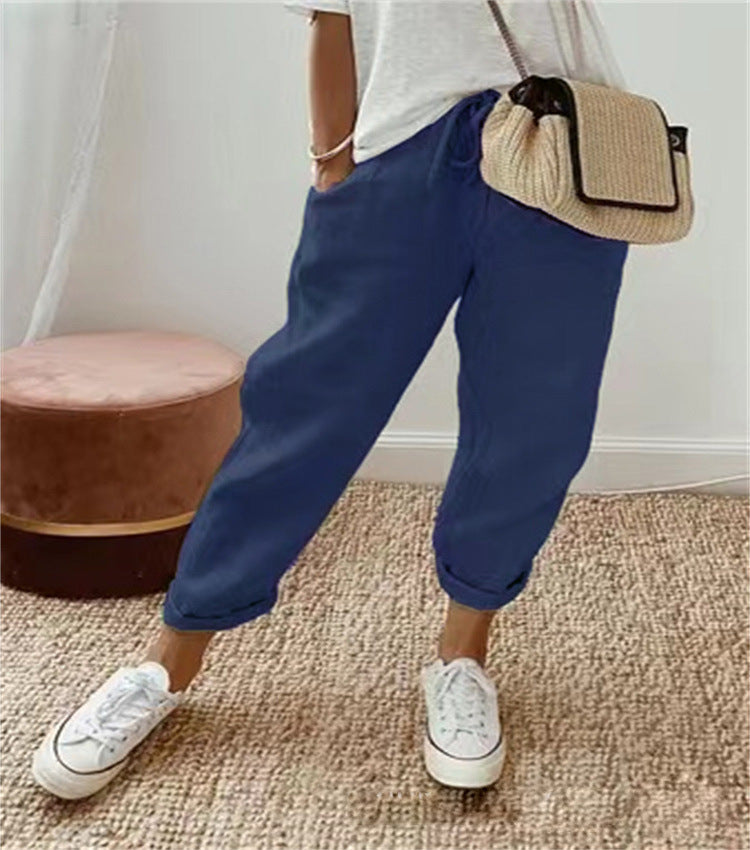 Pantaloni élégant coton
