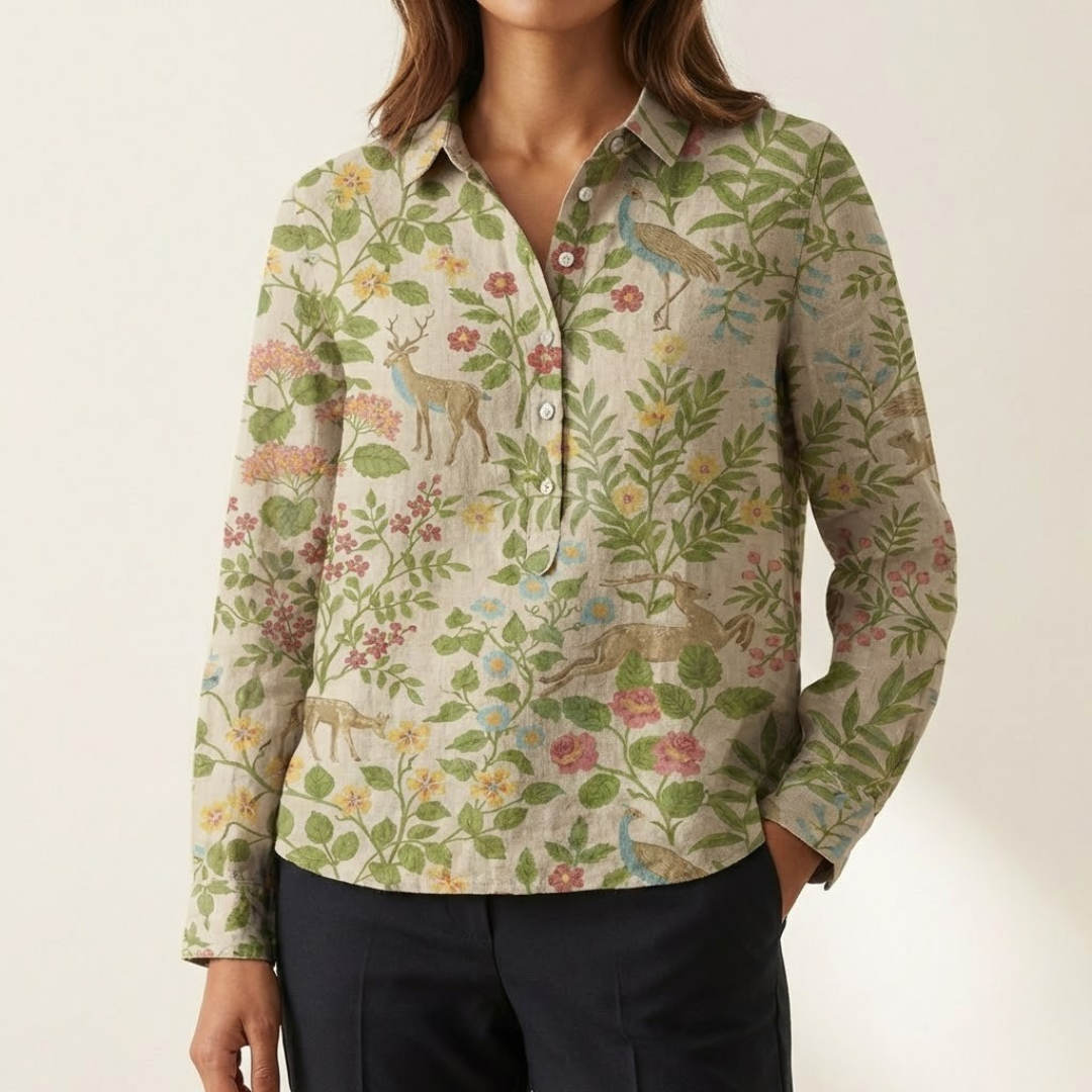 Camicia Elegante à Motivo Béatrice