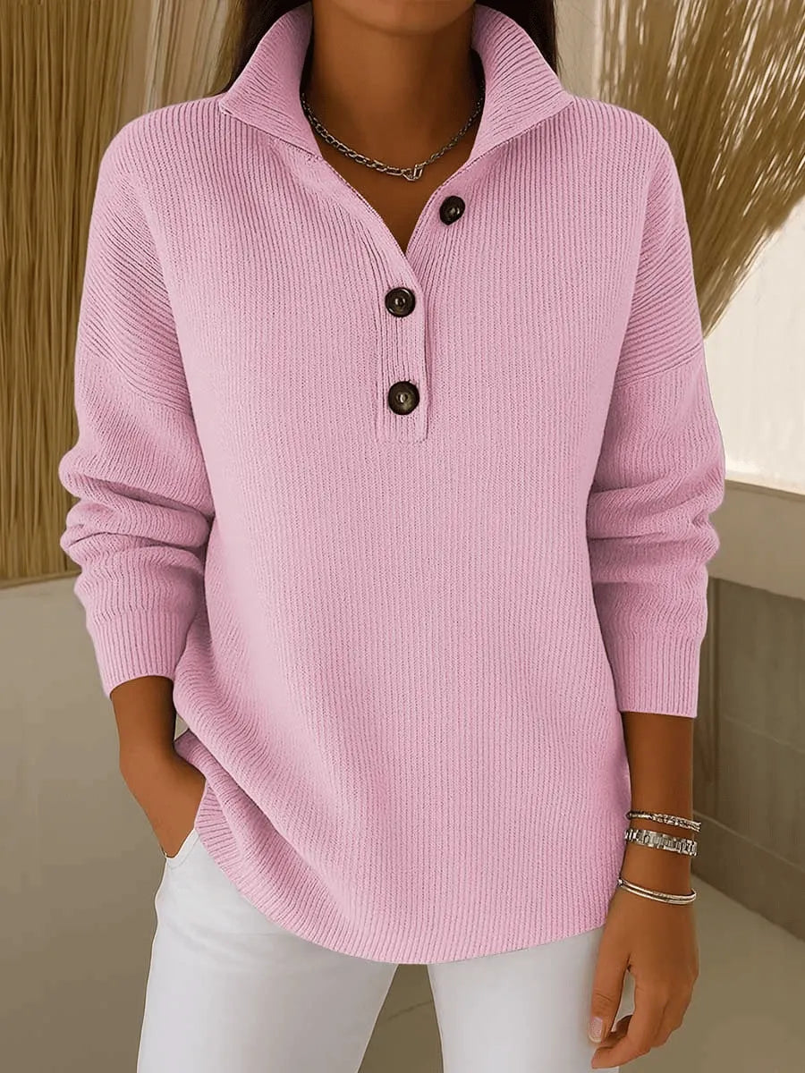 Apolline - Maglione Polo à Col en Pointe