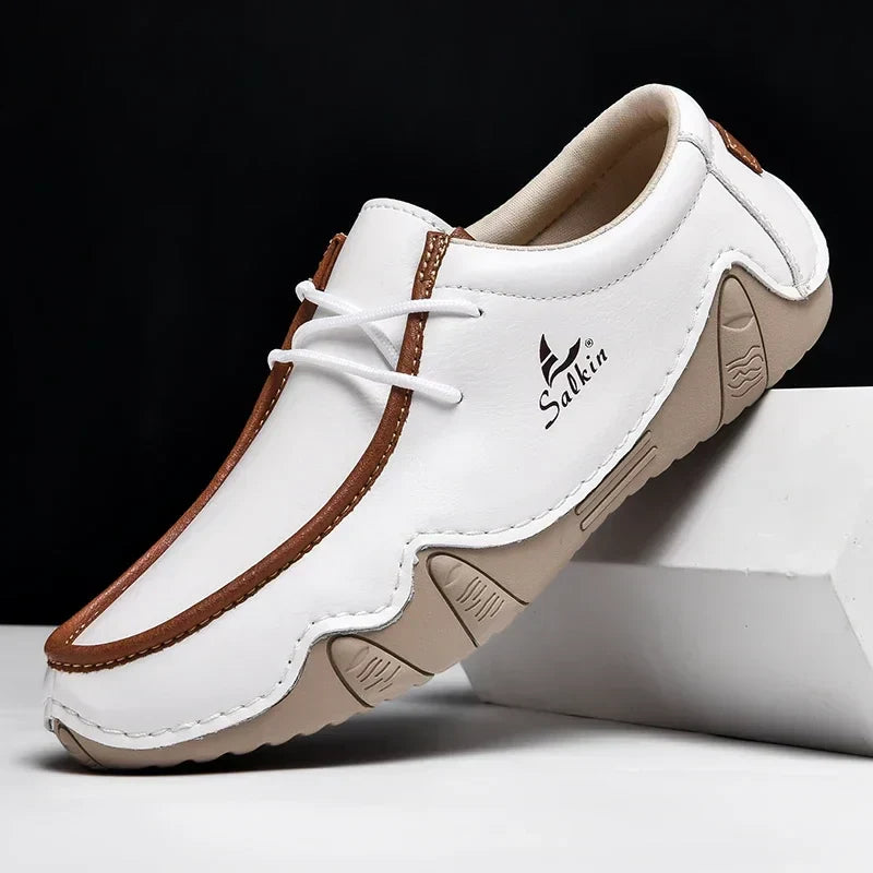 Scarpe Orthopédiques in Pelle à Ajustement Précis