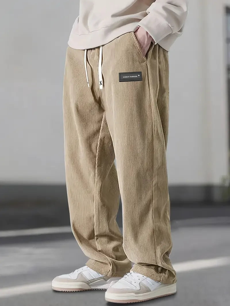 PANTALON ÉLÉGANT EN VELOURS CÔTELÉ
