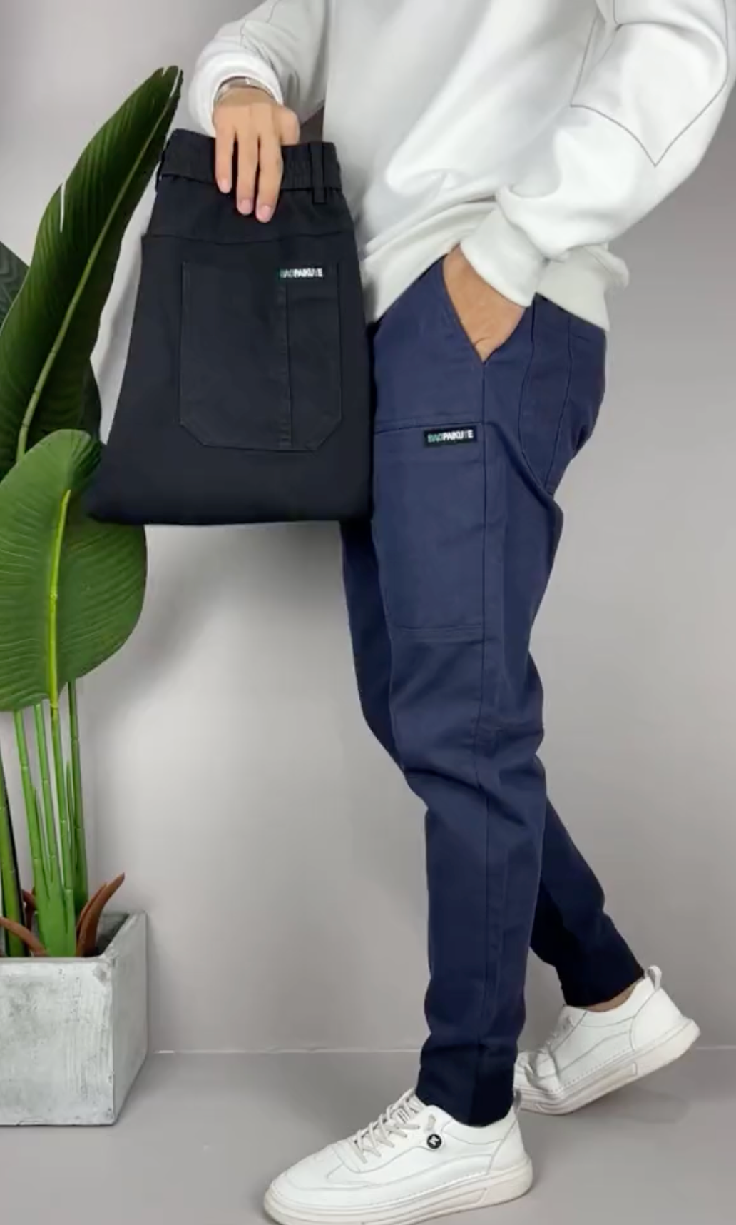 Pantaloni cargo extensible (1+1 GRATUIT!)