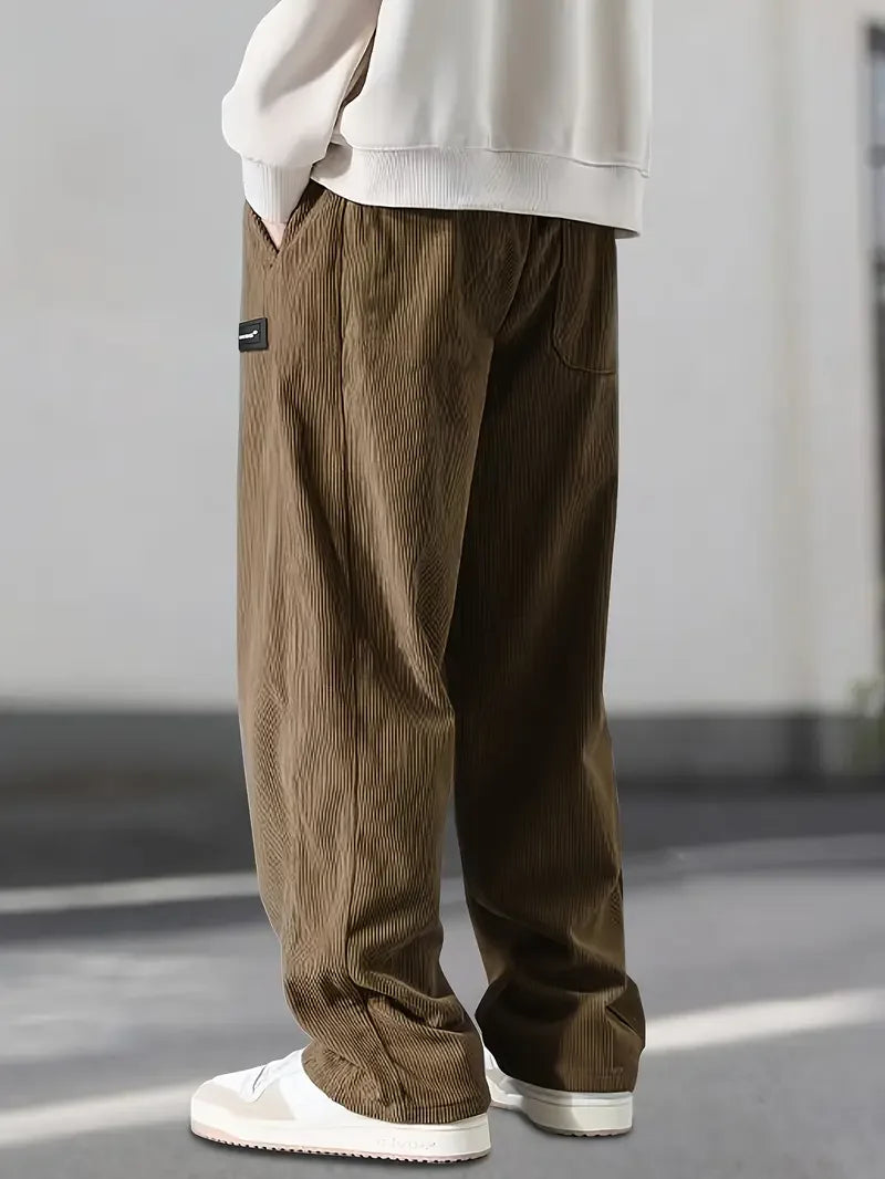 PANTALON ÉLÉGANT EN VELOURS CÔTELÉ
