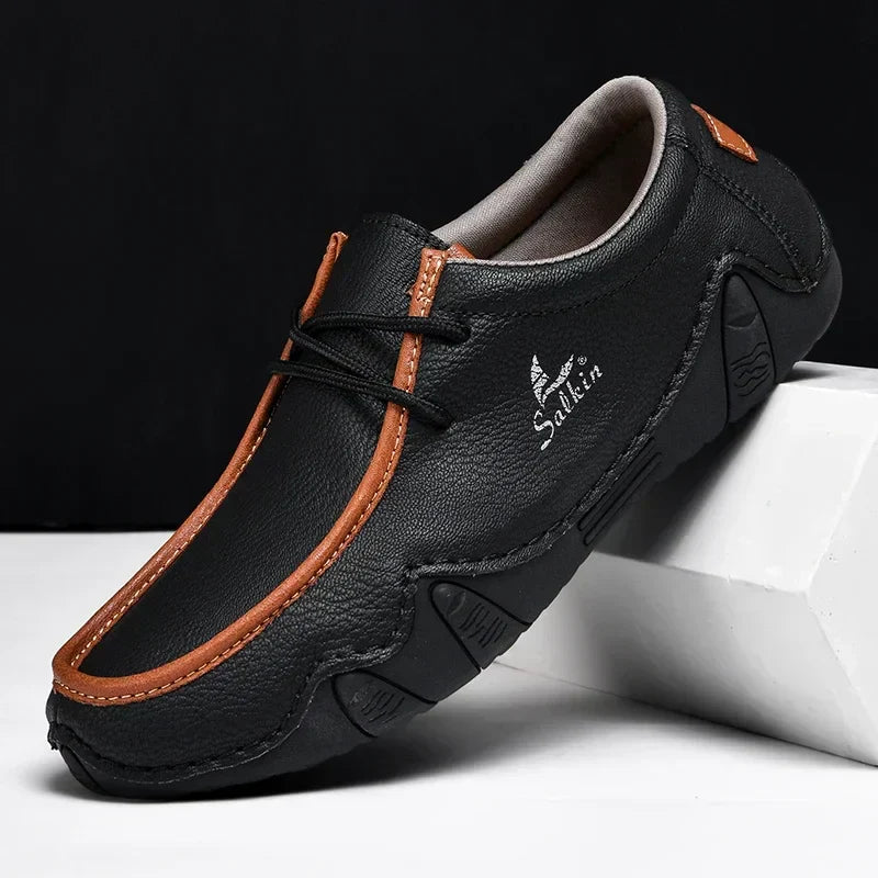 Scarpe Orthopédiques in Pelle à Ajustement Précis