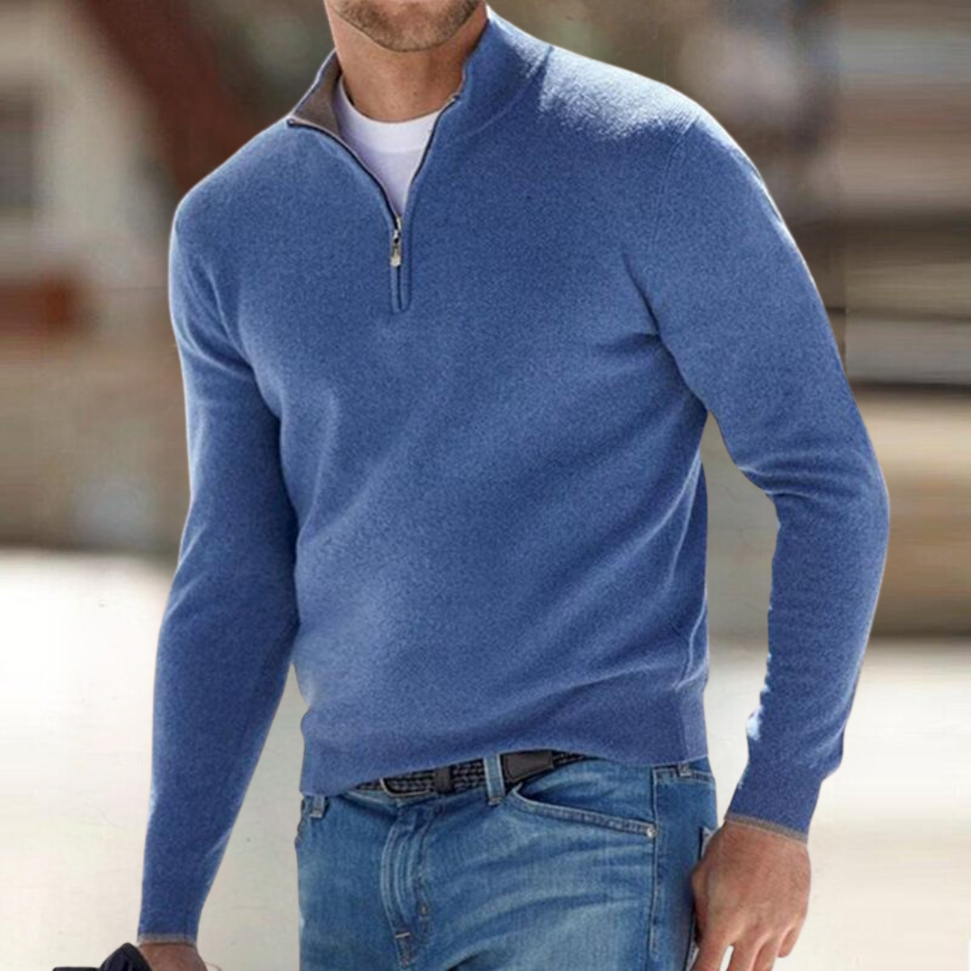 PULL ZIPPÉ POUR HOMME