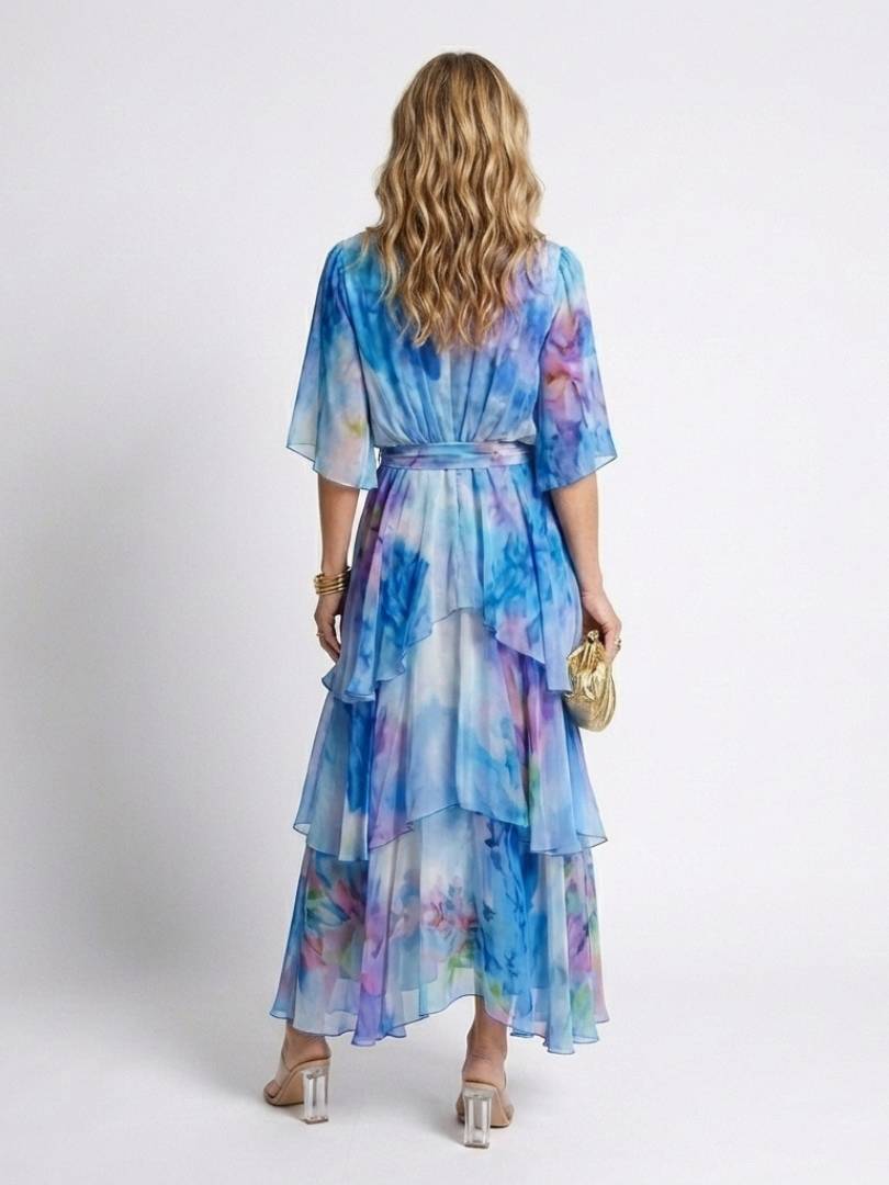 Abito maxi à décolleté Calista